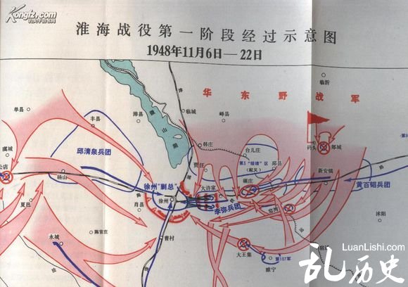 淮海战役第一阶段地图