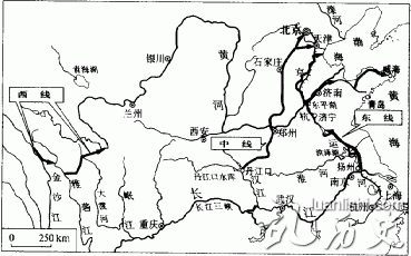 南水北调工程简图