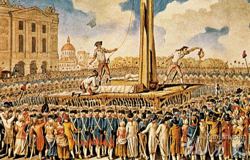 1793年1月21日 法王路易十六被送上断头台
