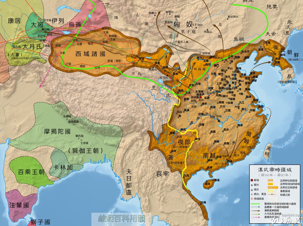 大月氏国的地理位置在哪?西域大月氏国的历史简介