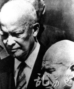 光头与光头的会面。1959年9月,艾森豪威尔与赫鲁晓夫在戴维营。