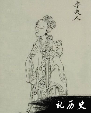 汉武帝的妃嫔之一李夫人画像