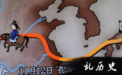 遣唐使赴唐路线图