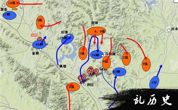 孟良崮战役地图