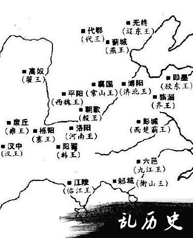 项羽分封地图