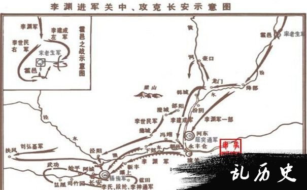 李渊起兵作战图