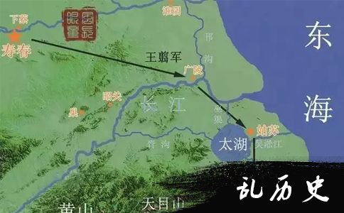 王翦攻楚进军路线