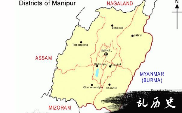 曼尼普尔邦地图
