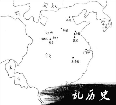 西汉地图图片 西汉地图介绍_乱历史网