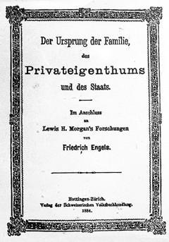 恩格斯《家庭、私有制和国家起源》一书发表(todayonhistory.com)