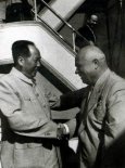 毛主席与赫鲁晓夫在中南海正式会谈