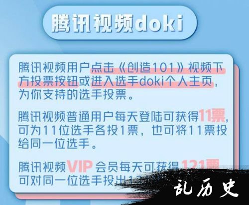 《创造101》投票方式