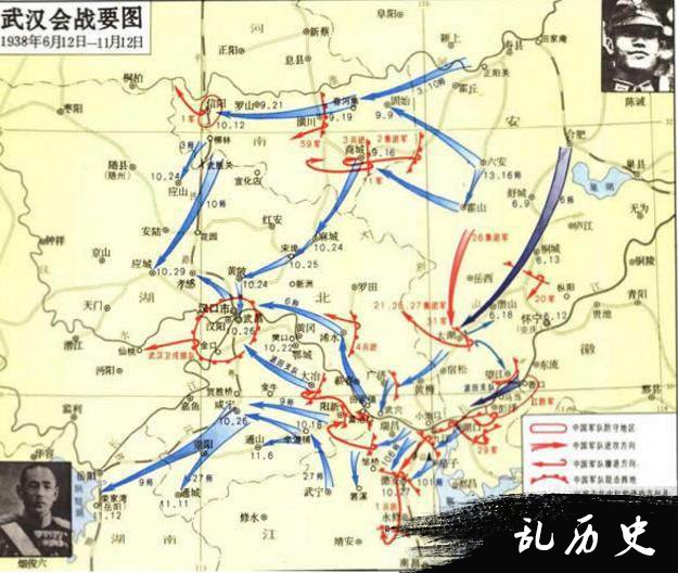 武汉会战，虽节节抵抗，但节节败退